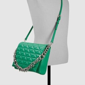 Call It Spring Green Quilted Shoulder Bag + Handbag